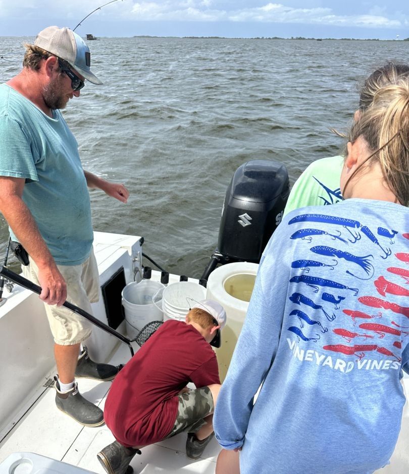 Fishing at an unknown location