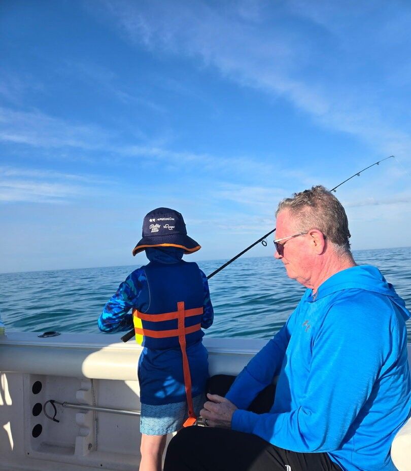 Person fishing at unknown location