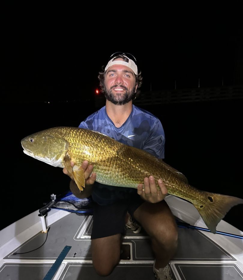 Redfish caught while fishing