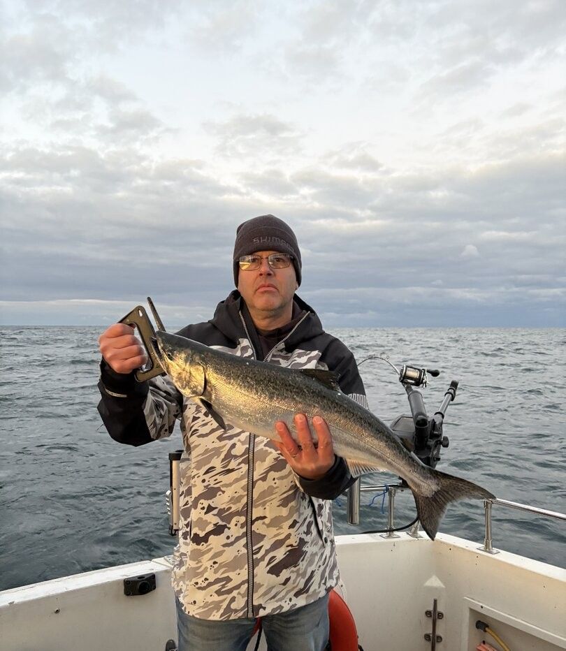 Angler fishing in unknown location