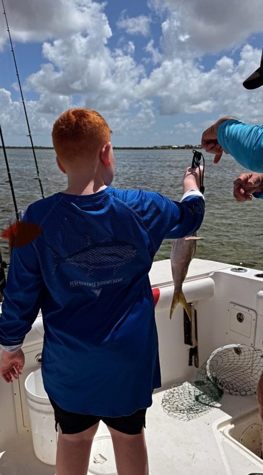 Fishing at an unknown location