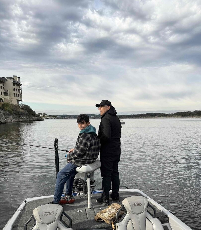 Anglers enjoying a fishing trip
