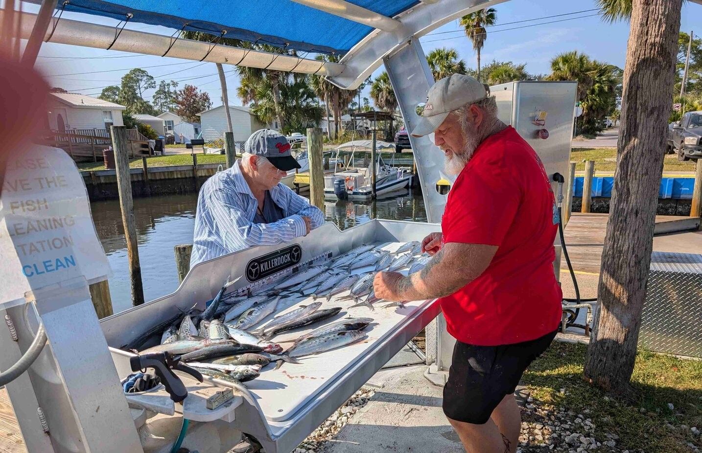 Anglers enjoying a day of fishing