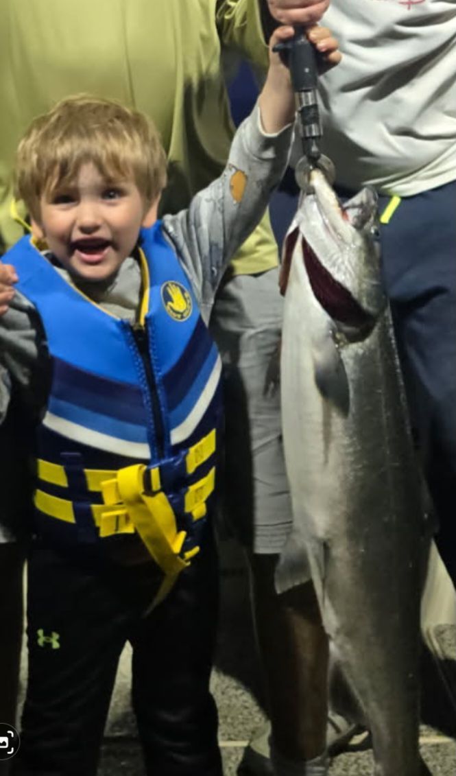 Fishing adventure at an unknown location