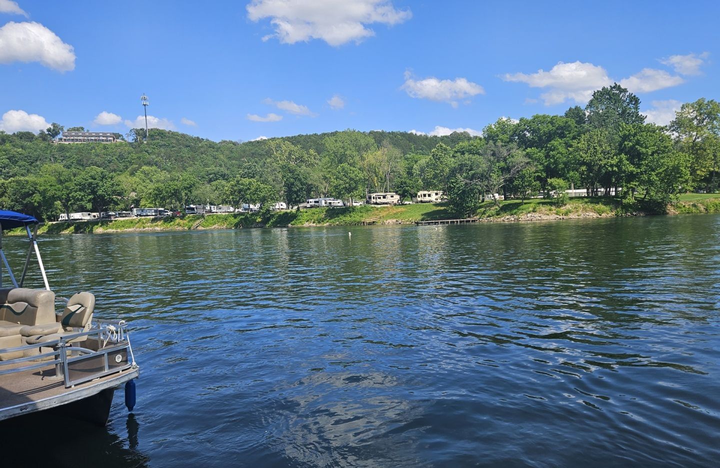 Scenic view of fishing location