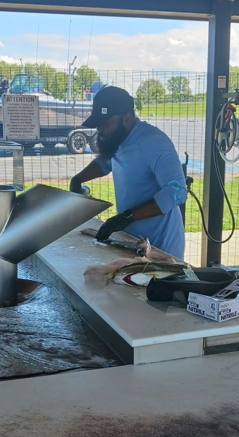 Angler fishing in a scenic location