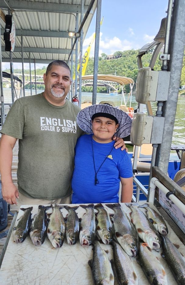 Five fish caught during fishing trip