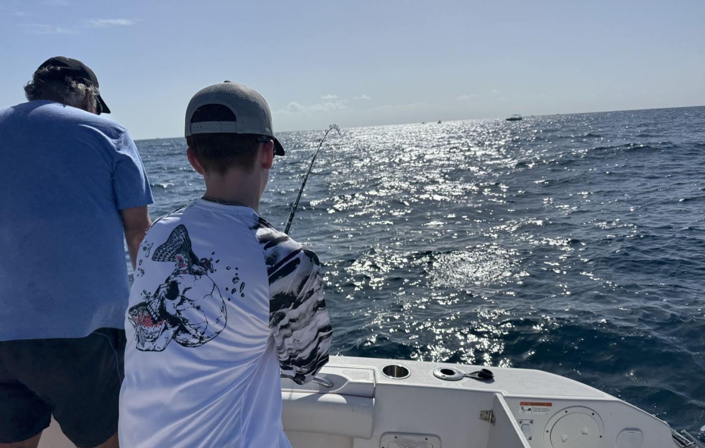 Fishing at an undisclosed location