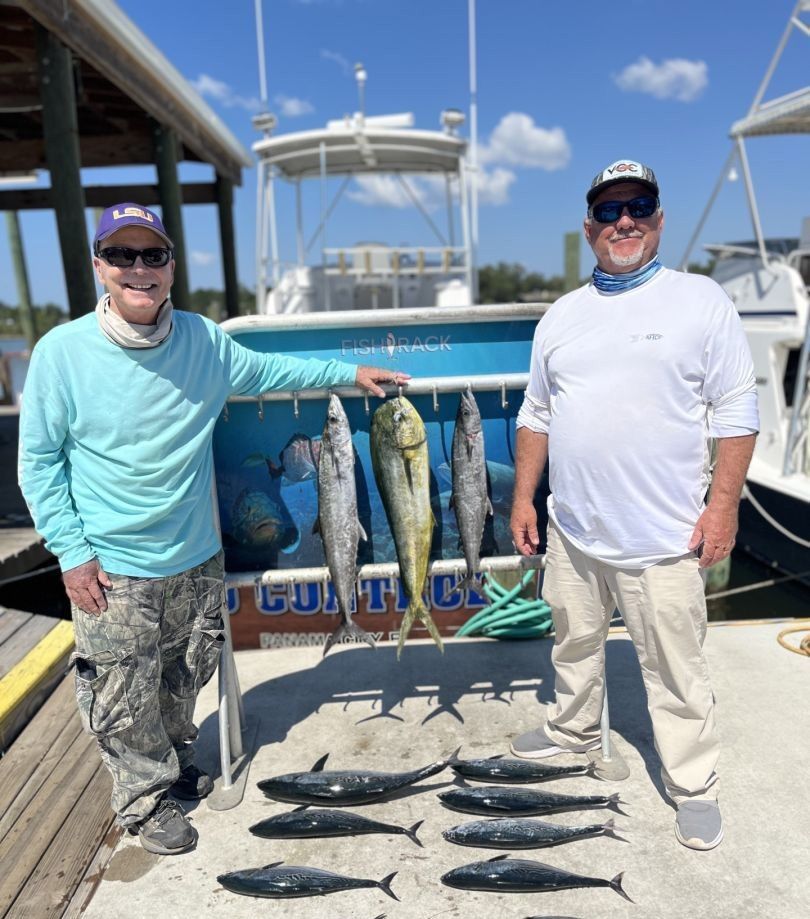 6 king mackerel and spotted weakfish caught while fishing