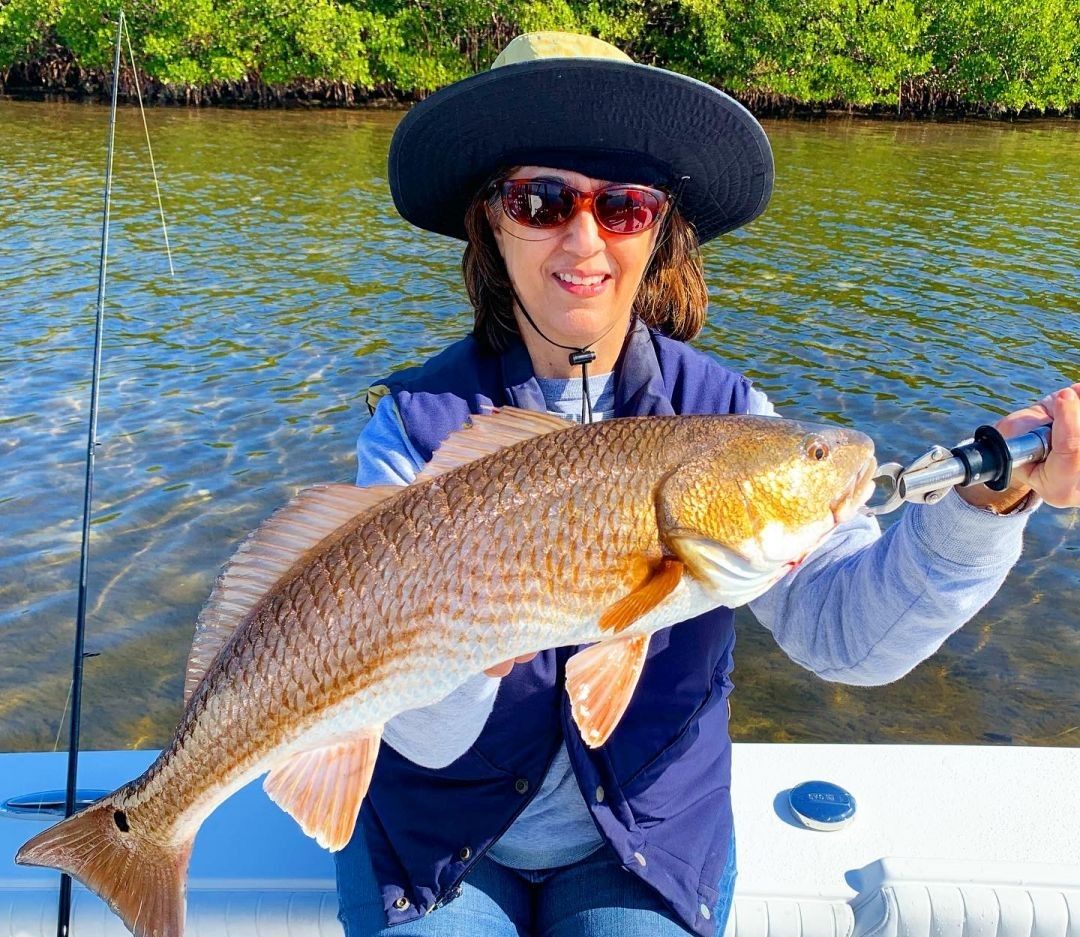 Redfish caught while fishing