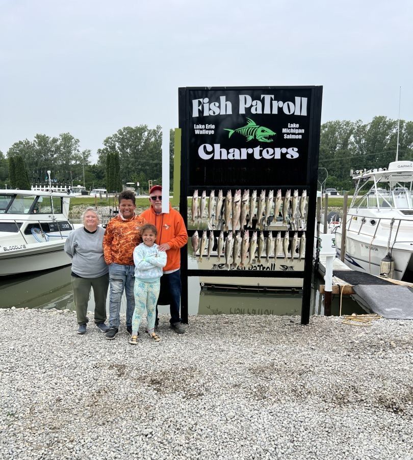 Group of friends fishing outdoors