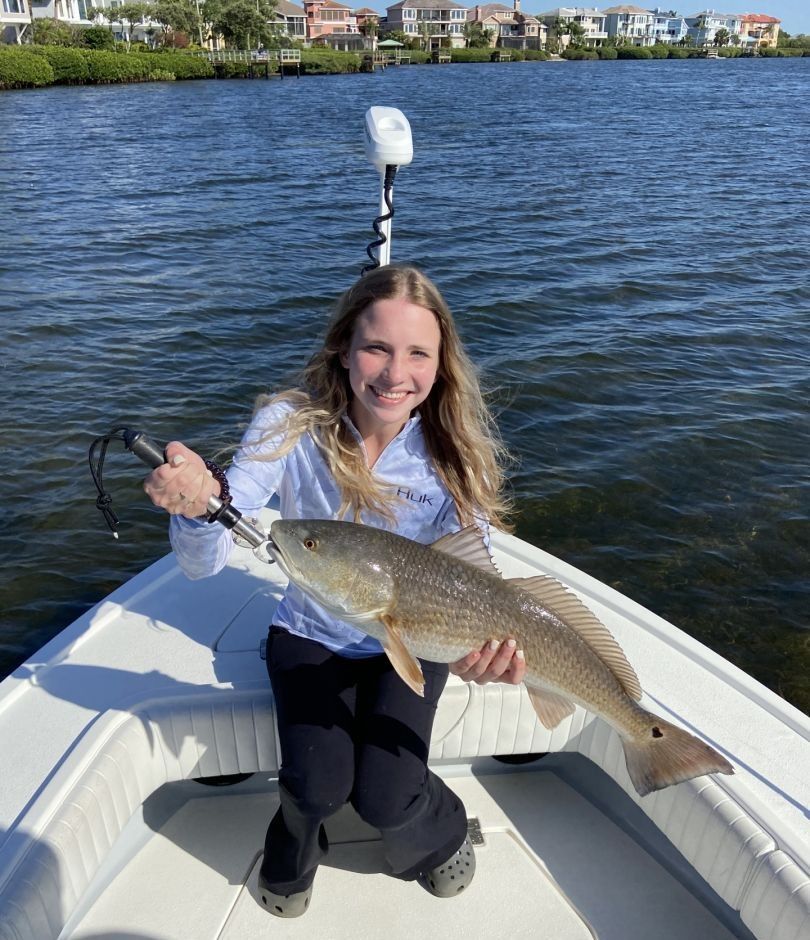 Redfish caught while fishing