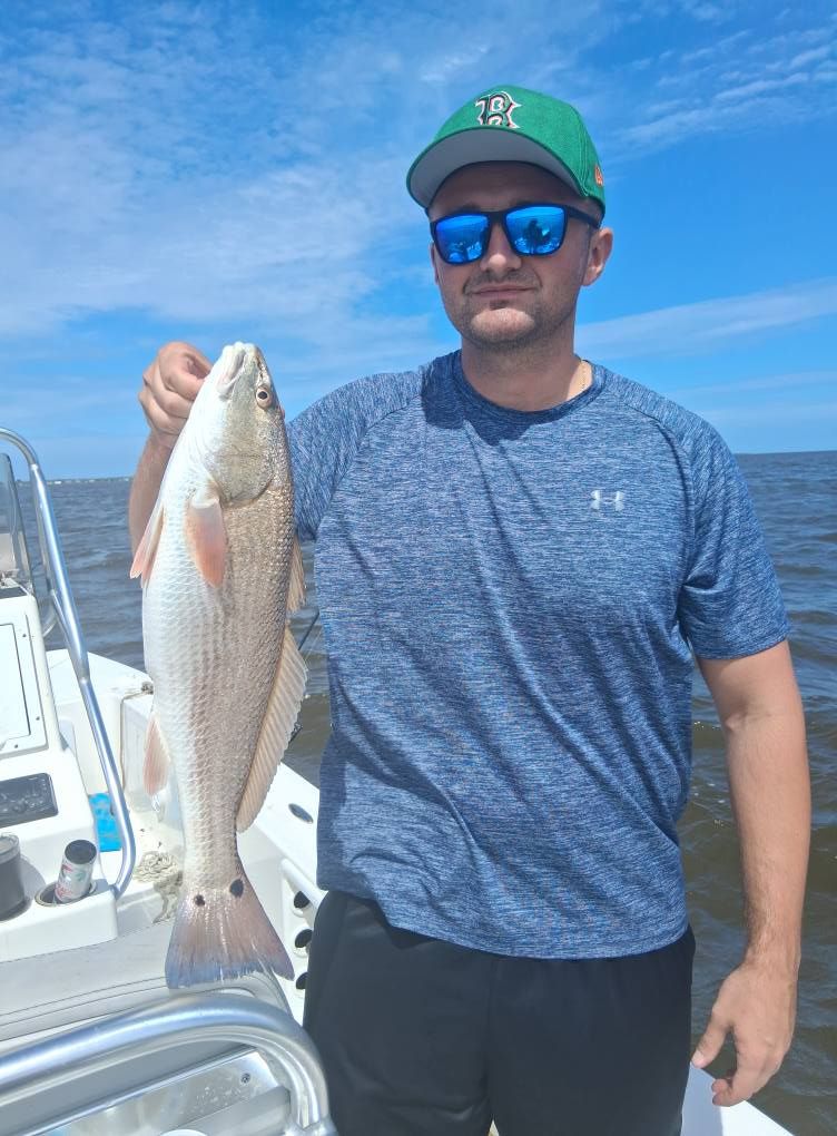 A redfish caught while fishing