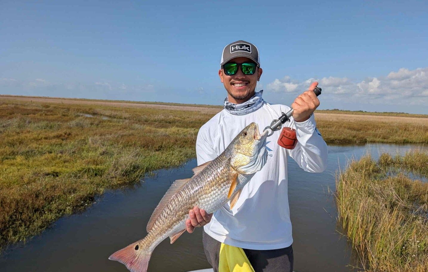 Redfish caught while fishing