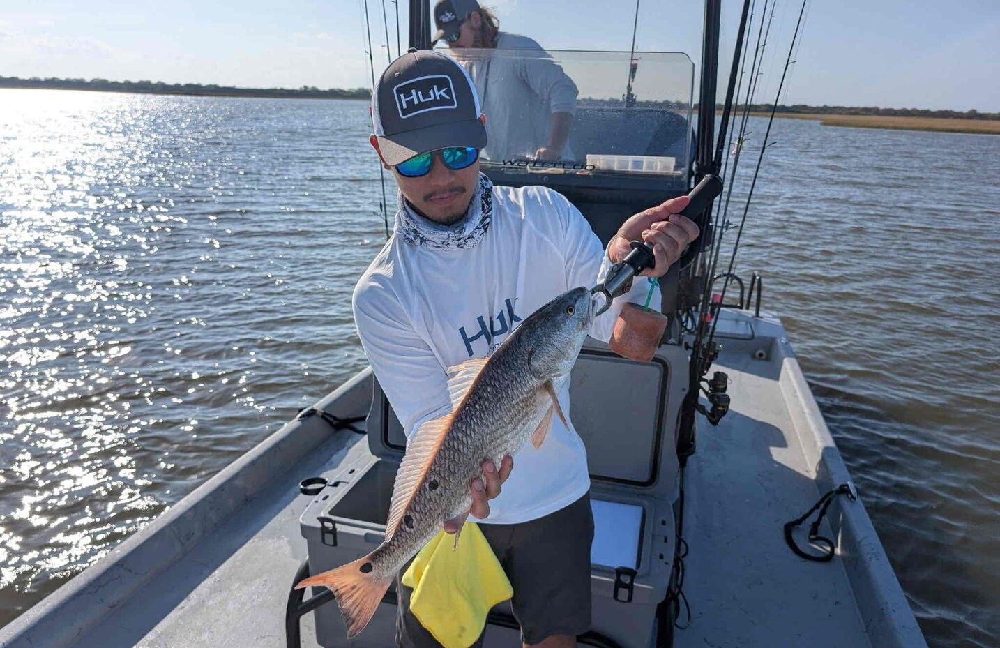 Redfish caught by an angler during a fishing trip