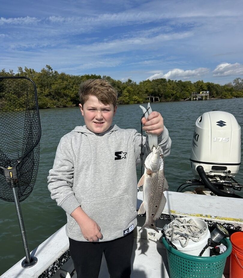 Redfish caught while fishing