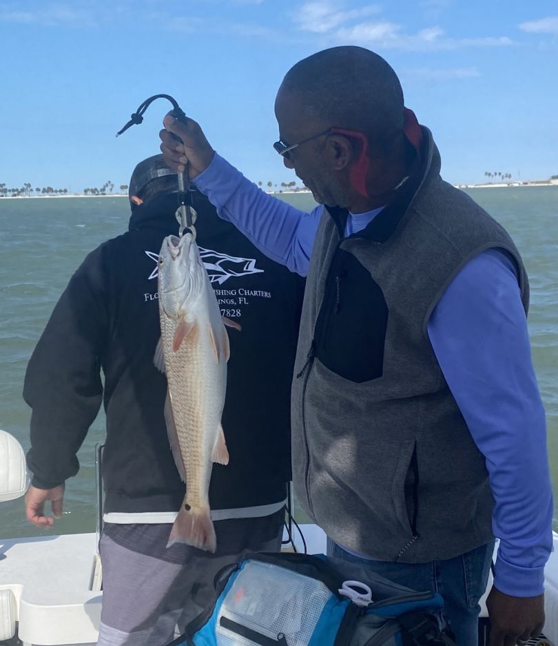 Redfish caught fishing