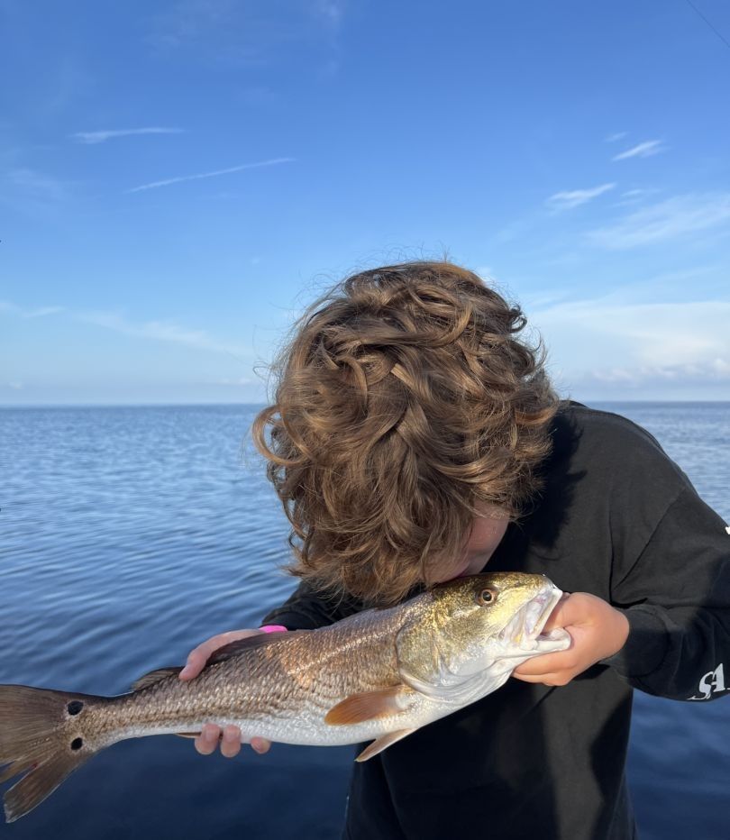 Redfish caught while fishing at unknown location