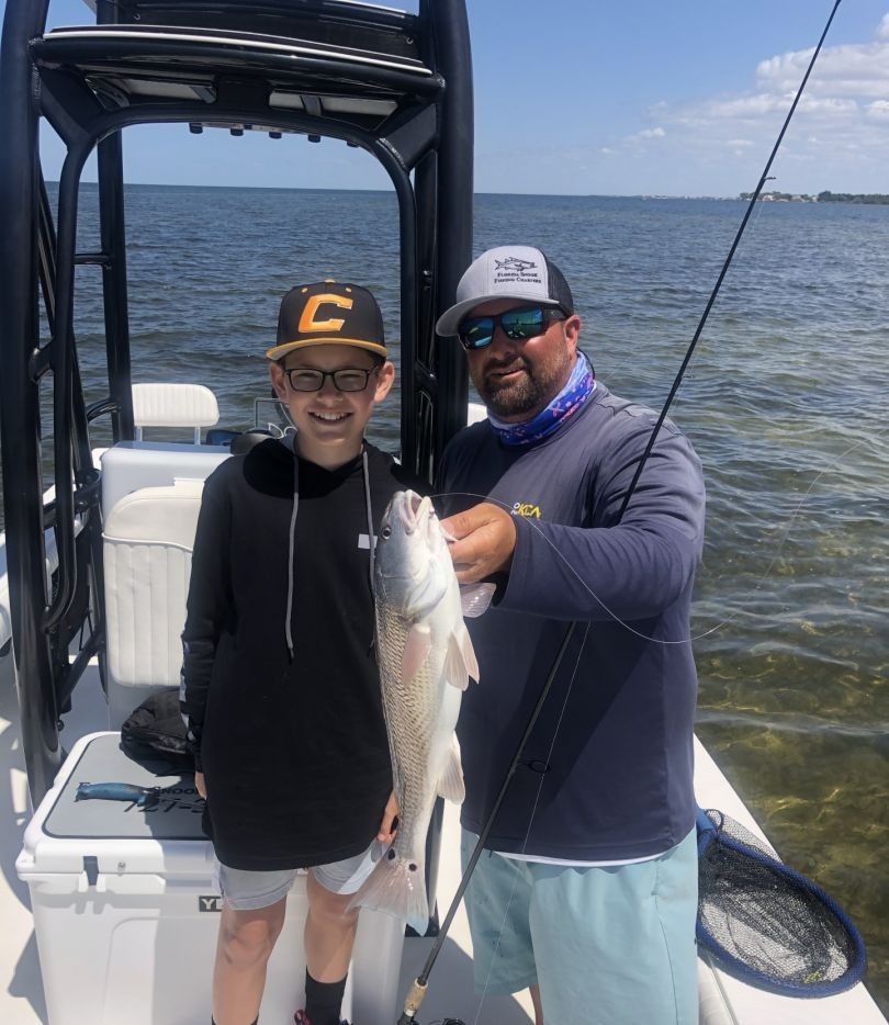 Redfish caught while fishing