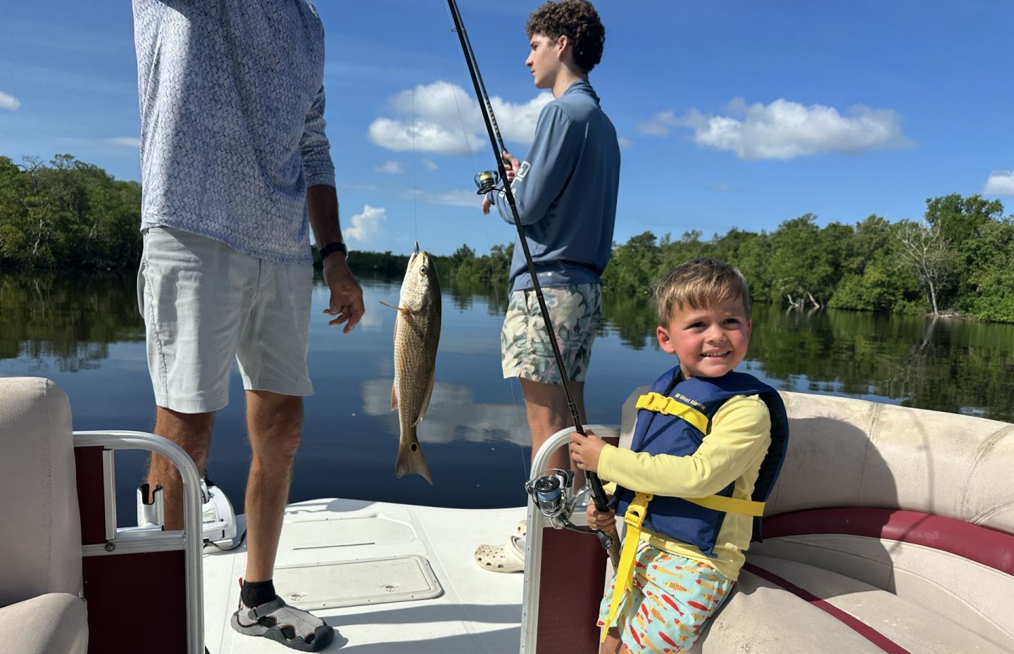 Redfish caught while fishing