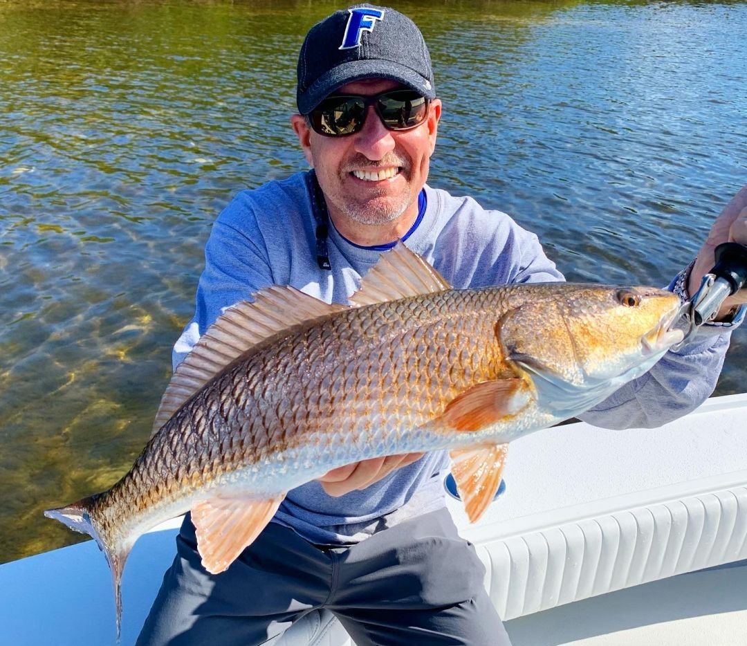 Redfish caught while fishing