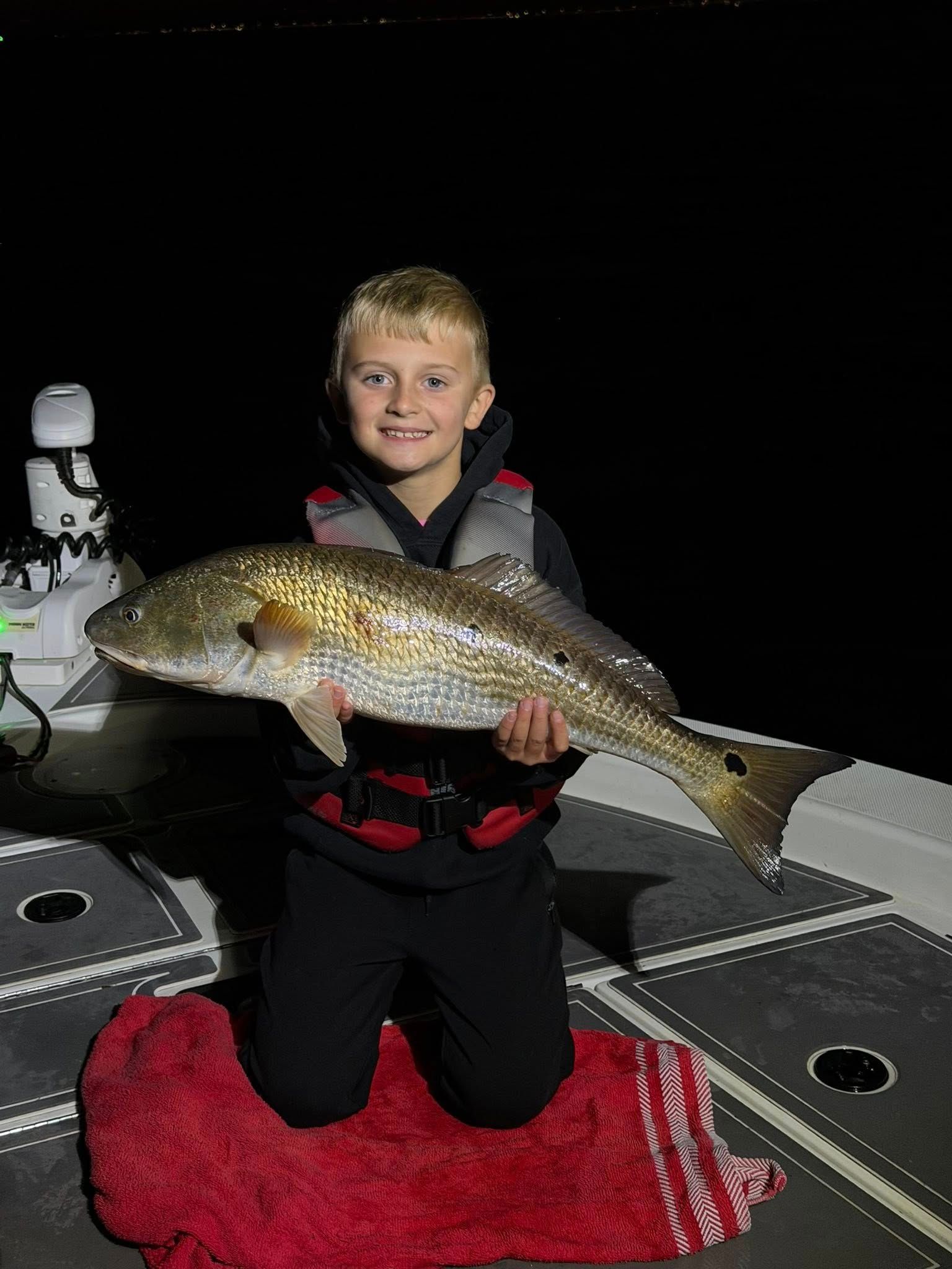 Redfish caught while fishing