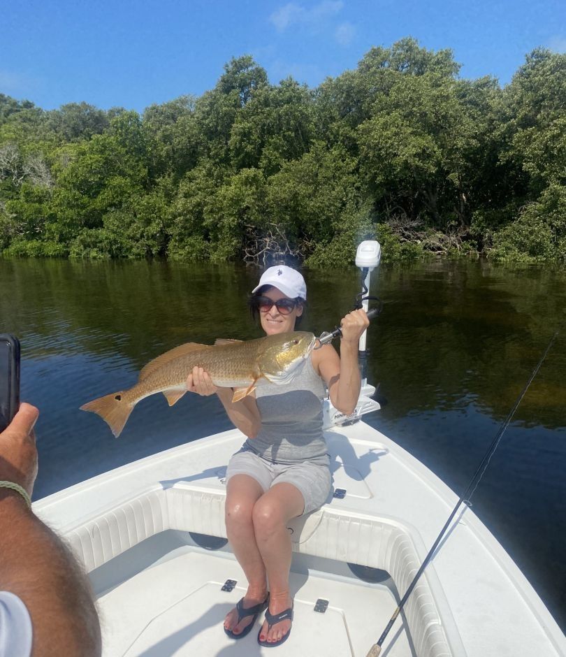 Redfish caught while fishing