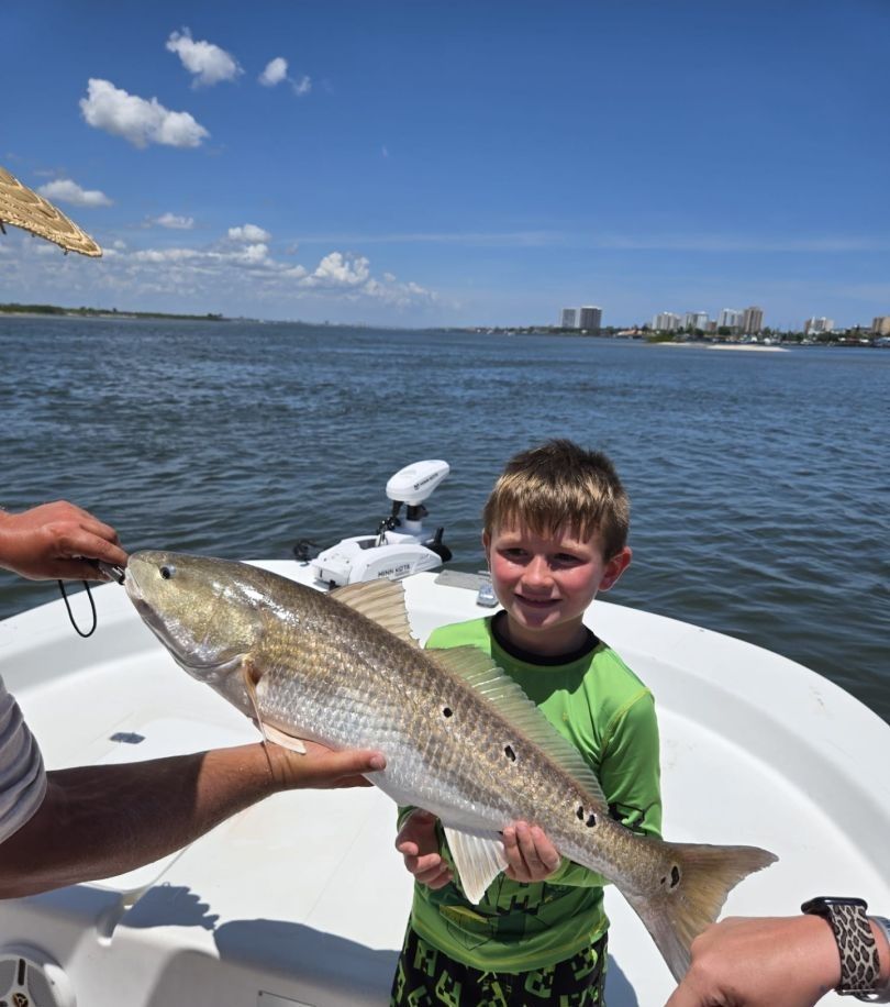 Redfish caught while fishing