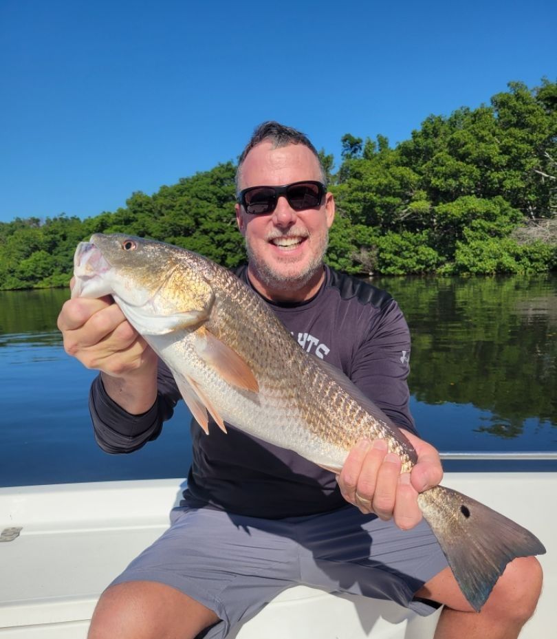 Redfish caught while fishing