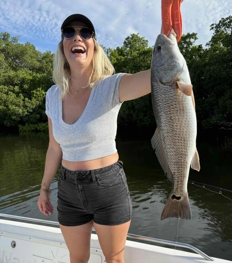 Redfish caught while fishing