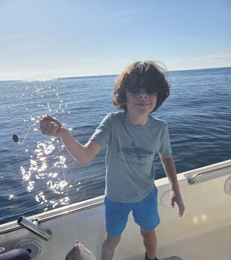 Angler fishing in a scenic location