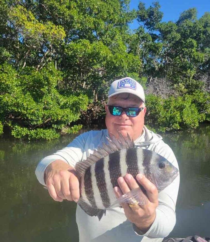 Sheepshead fish caught by angler in unknown location