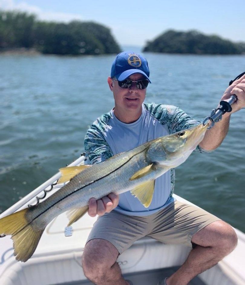 Snook, a 27-inch fish caught while fishing
