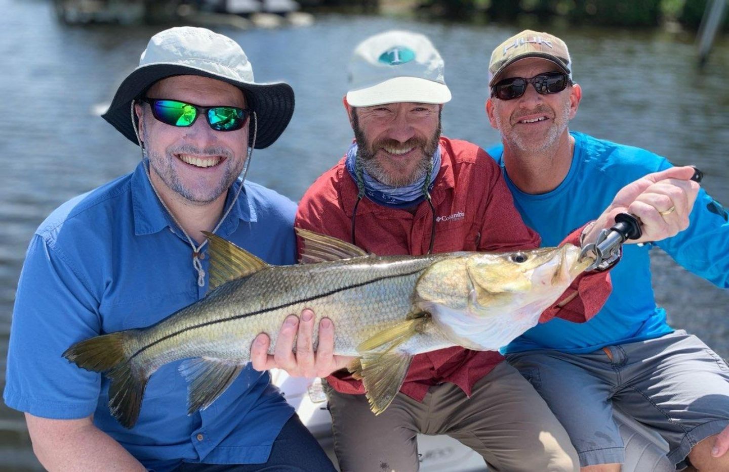 Snook fish caught while fishing