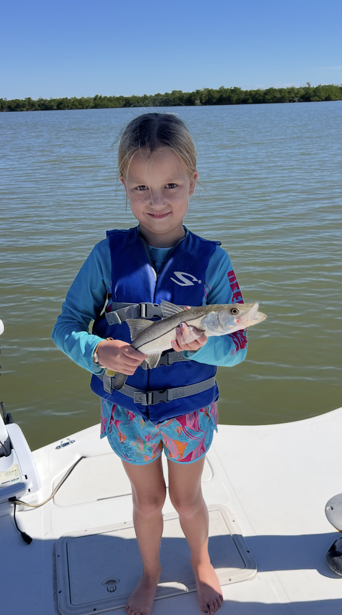 A person fishing for a snook