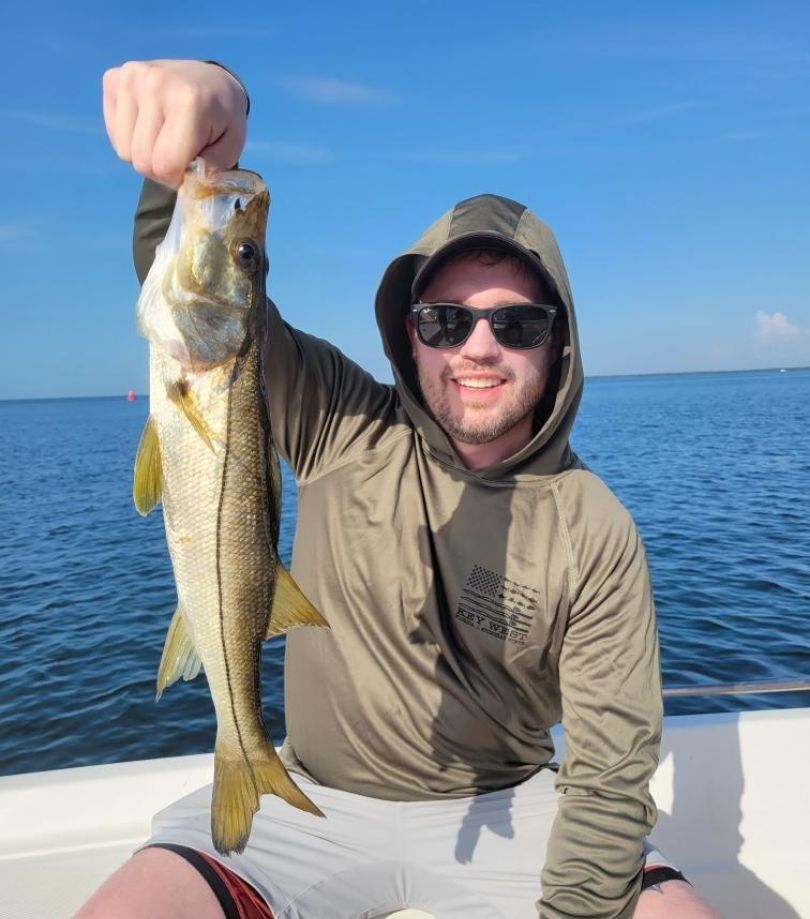 Snook fish caught while fishing