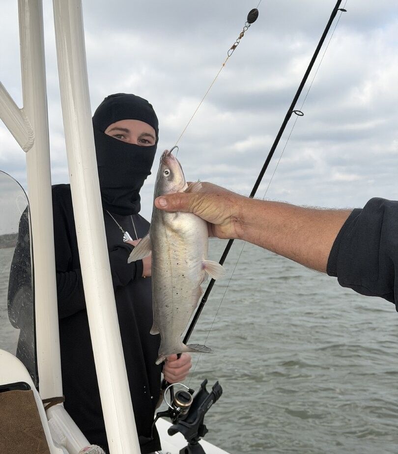 Lone fisherman on the water