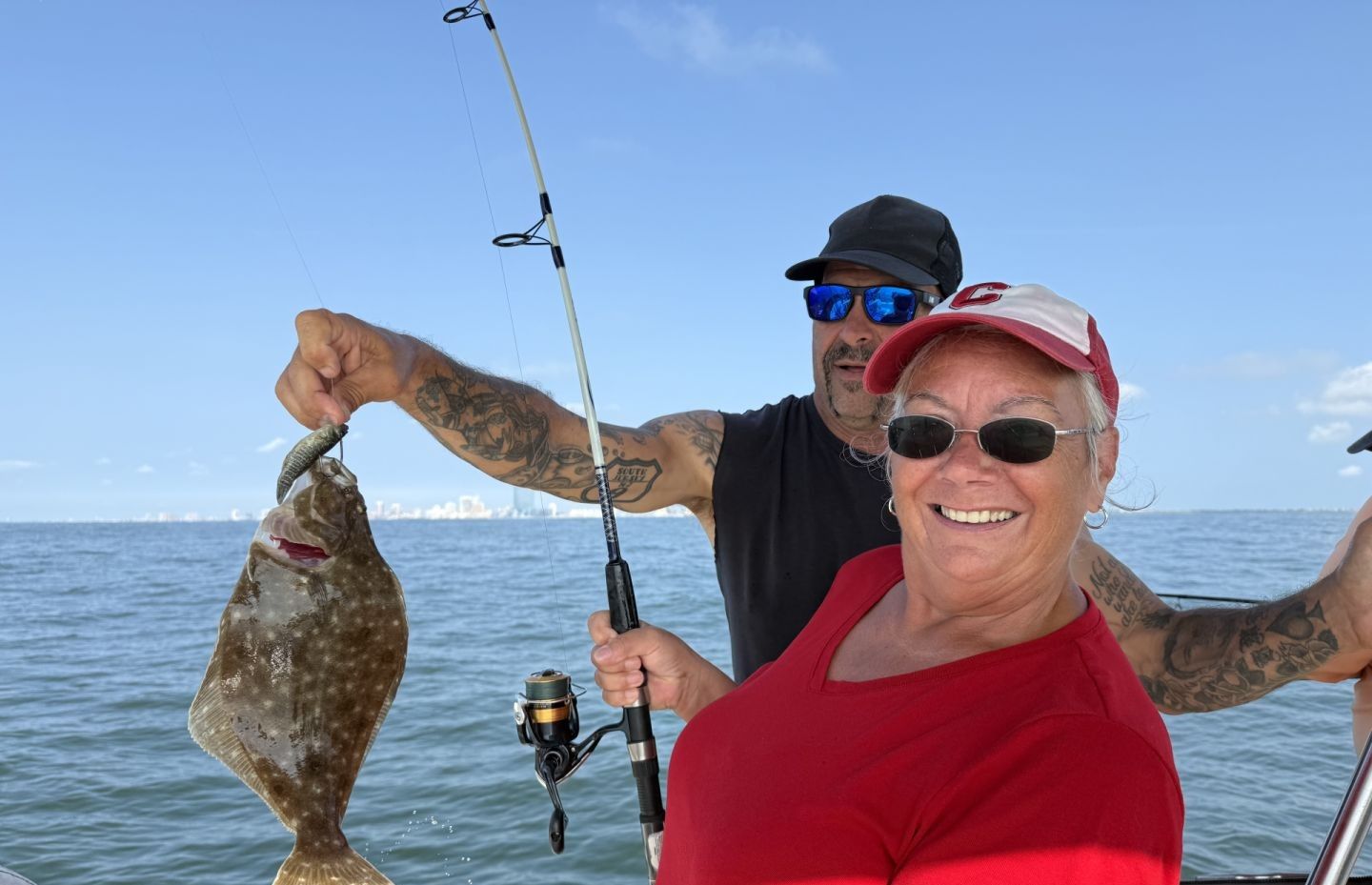 Southern Flounder caught while fishing