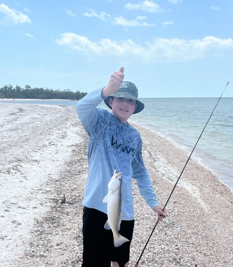 Spotted Weakfish caught while fishing