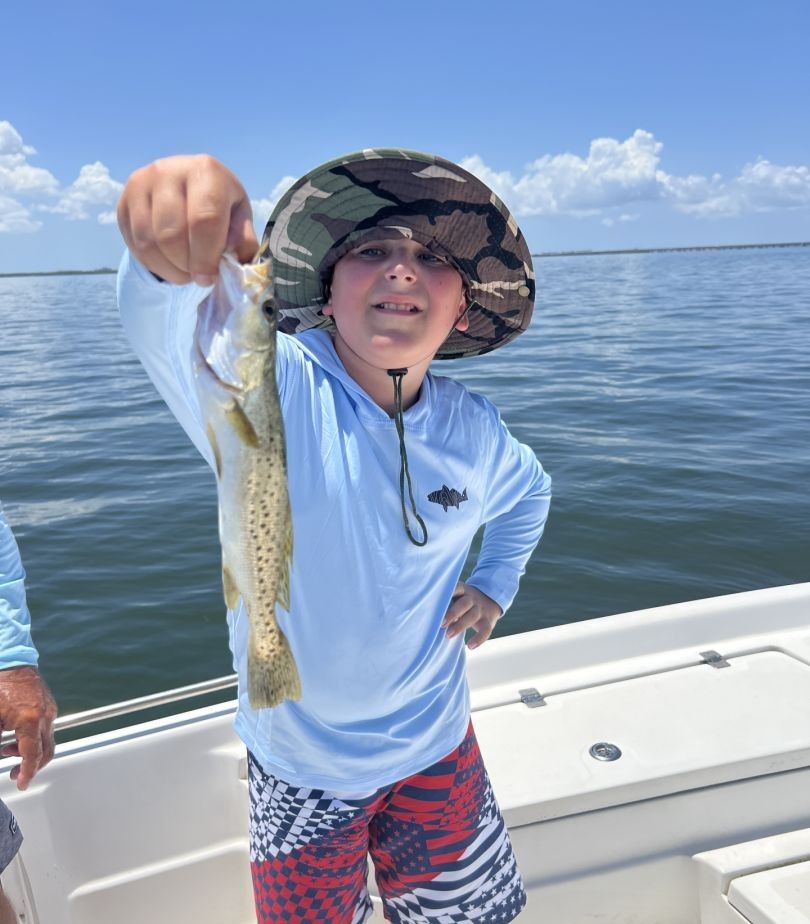 Spotted Weakfish caught while fishing