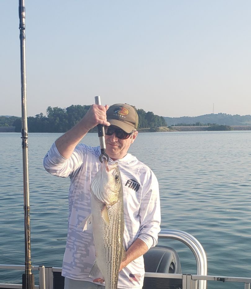 Striped bass caught while fishing