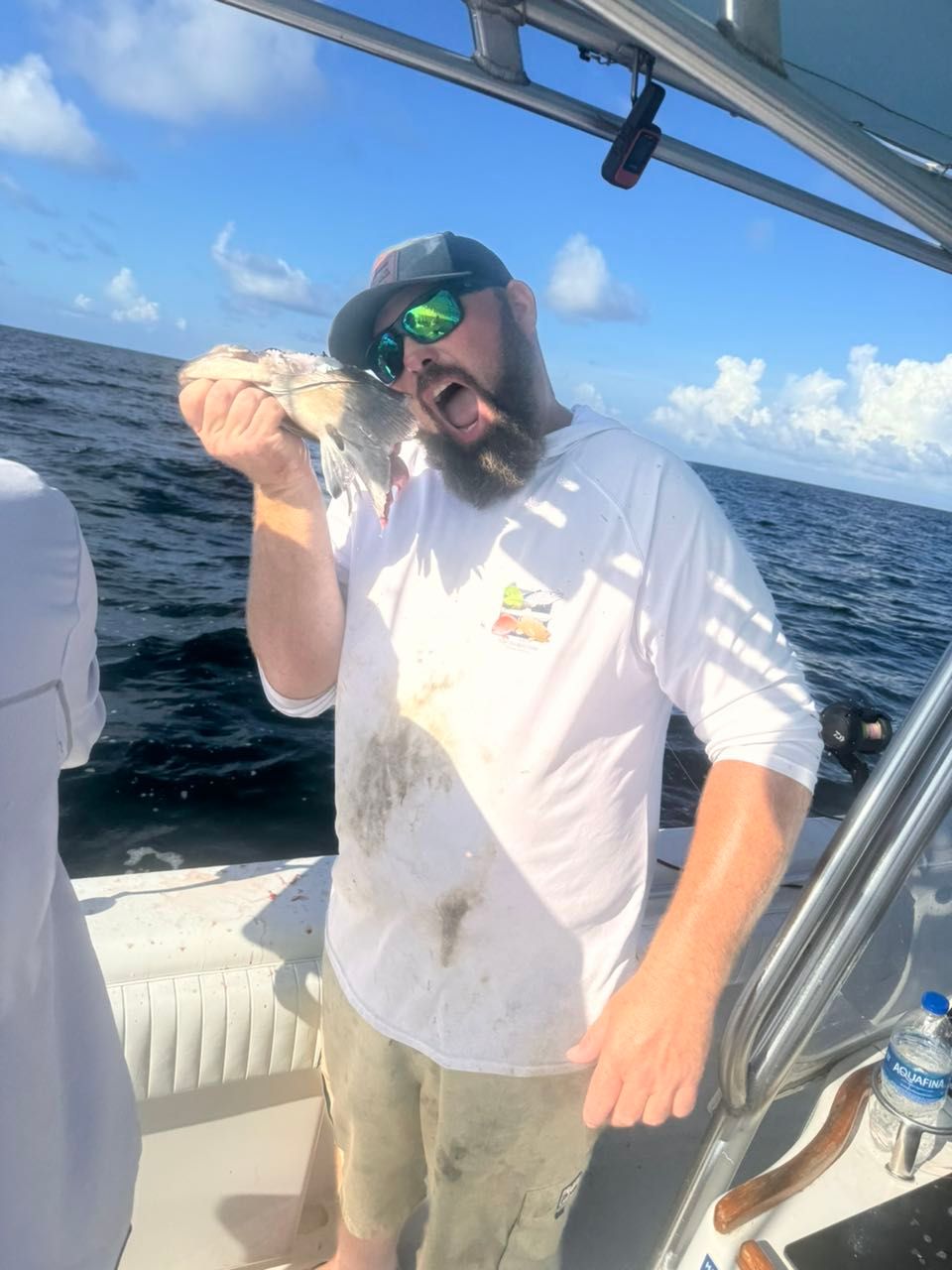 Fishing at an unknown location