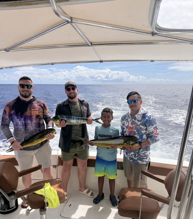 5 people fishing at unknown location