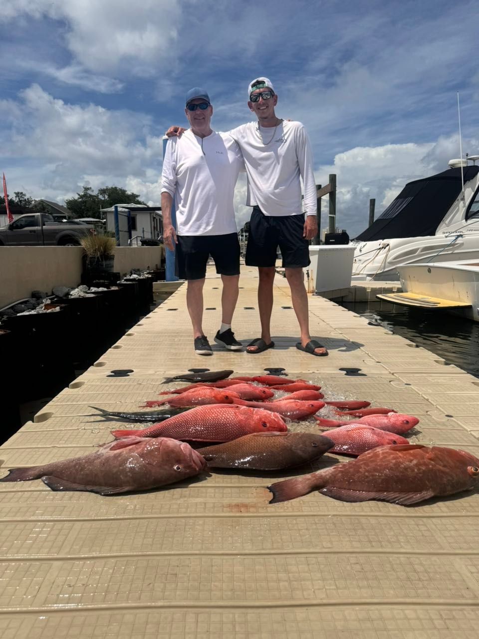 Successful fishing trip with 3 fish caught