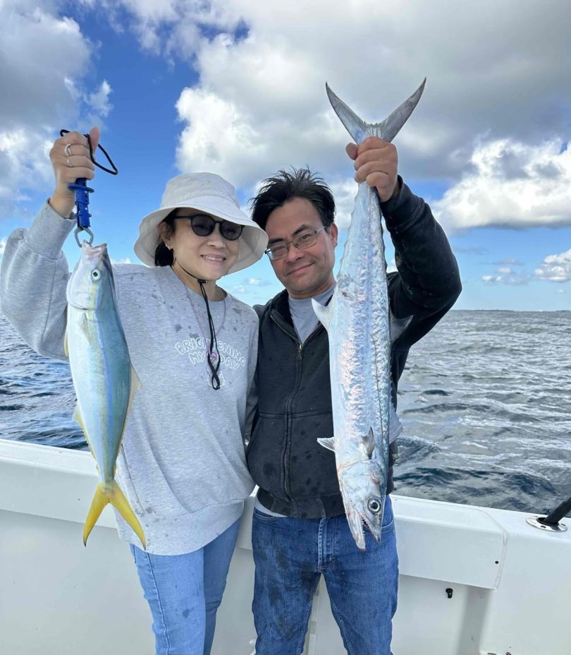 Two king mackerel caught while fishing