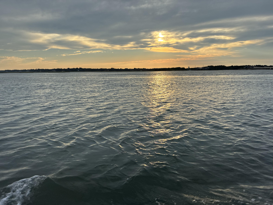 Perfect conditions for jigging and trolling with light tackle. Partly cloudy skies made for an exciting adventure on the water.