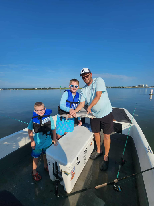 Partly cloudy skies set the stage for some light tackle action!