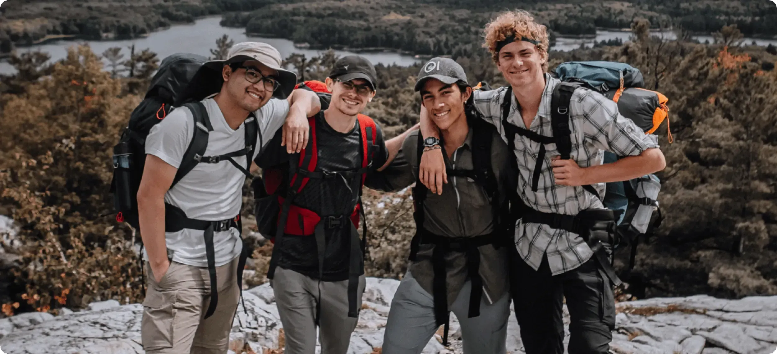 Four people fishing at an unknown location