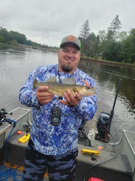 Angler fishing in unknown location