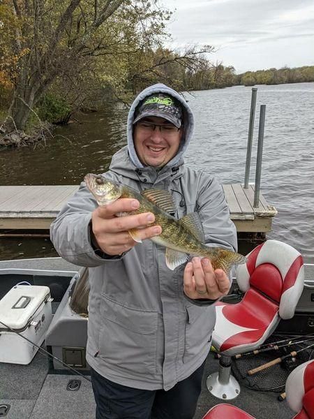 Angler fishing in unknown location